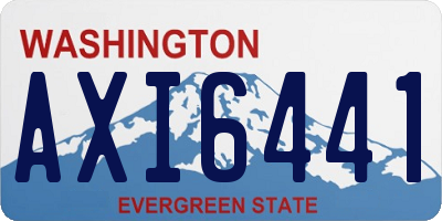 WA license plate AXI6441