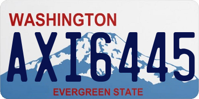 WA license plate AXI6445
