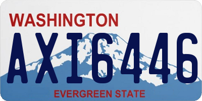WA license plate AXI6446