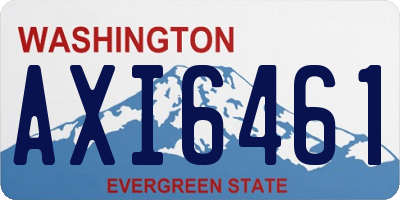 WA license plate AXI6461