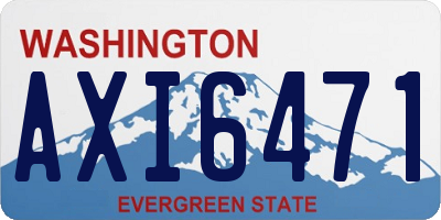 WA license plate AXI6471