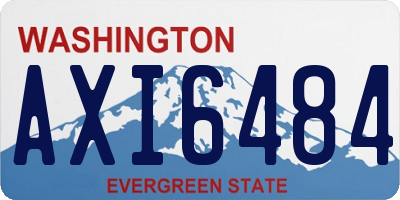 WA license plate AXI6484