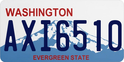 WA license plate AXI6510