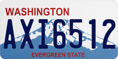 WA license plate AXI6512