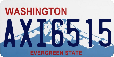 WA license plate AXI6515