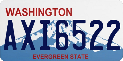 WA license plate AXI6522