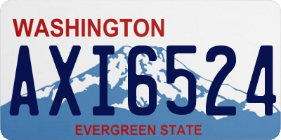 WA license plate AXI6524