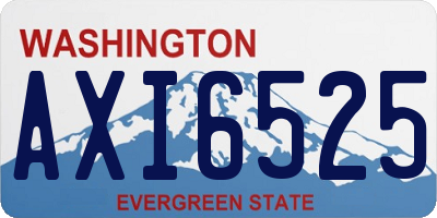 WA license plate AXI6525