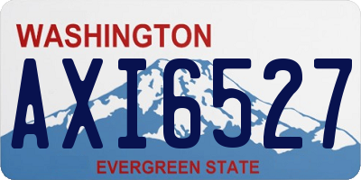 WA license plate AXI6527
