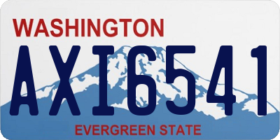 WA license plate AXI6541