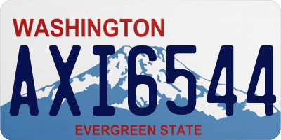 WA license plate AXI6544