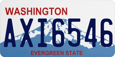 WA license plate AXI6546