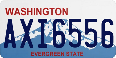 WA license plate AXI6556
