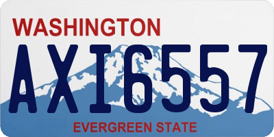 WA license plate AXI6557