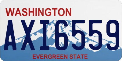 WA license plate AXI6559