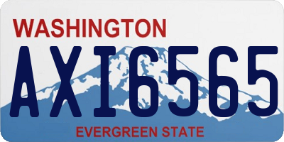 WA license plate AXI6565