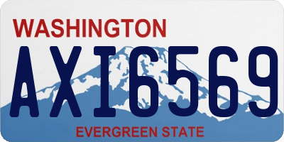 WA license plate AXI6569