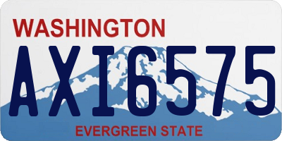 WA license plate AXI6575
