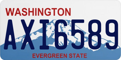 WA license plate AXI6589