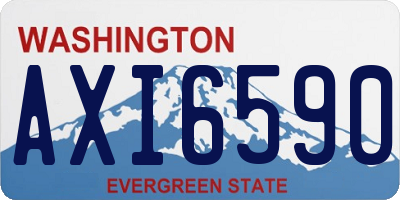 WA license plate AXI6590