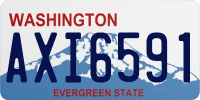 WA license plate AXI6591