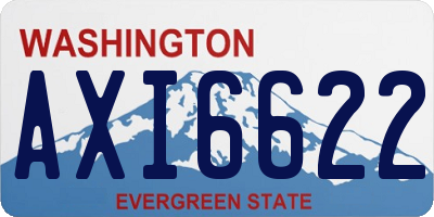 WA license plate AXI6622