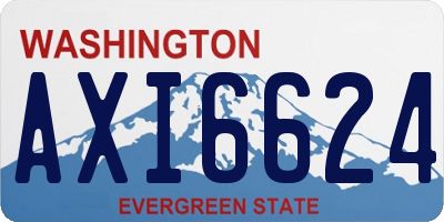WA license plate AXI6624