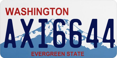WA license plate AXI6644