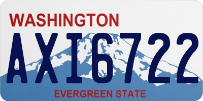 WA license plate AXI6722
