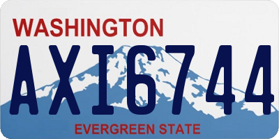 WA license plate AXI6744