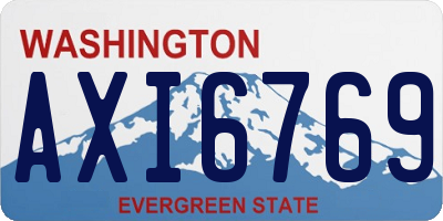 WA license plate AXI6769