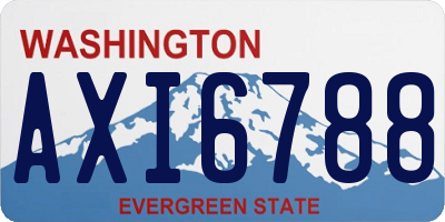 WA license plate AXI6788