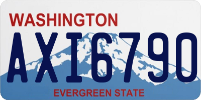 WA license plate AXI6790