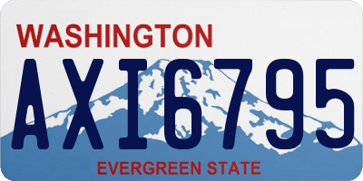 WA license plate AXI6795