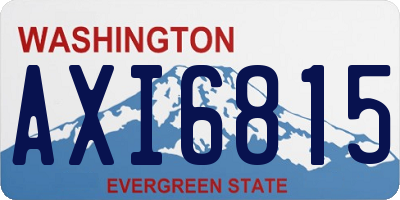 WA license plate AXI6815