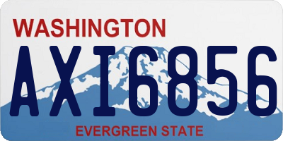 WA license plate AXI6856