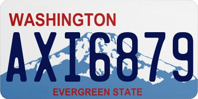 WA license plate AXI6879