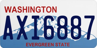 WA license plate AXI6887