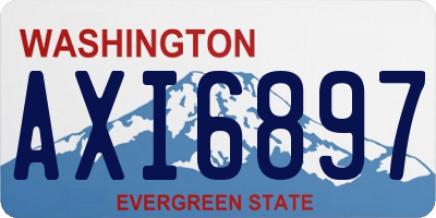 WA license plate AXI6897