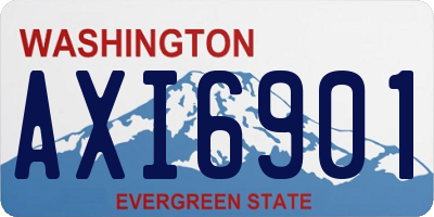 WA license plate AXI6901