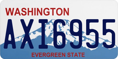 WA license plate AXI6955