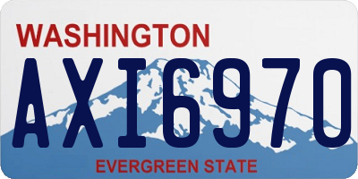 WA license plate AXI6970