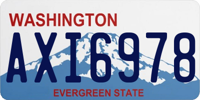 WA license plate AXI6978