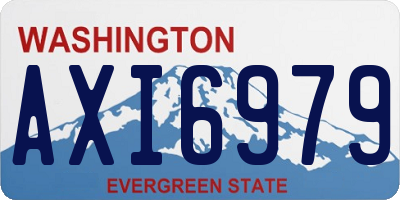 WA license plate AXI6979