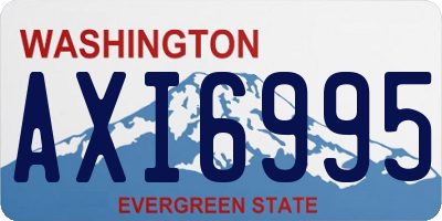 WA license plate AXI6995