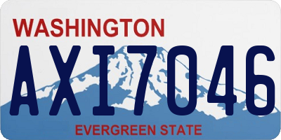 WA license plate AXI7046