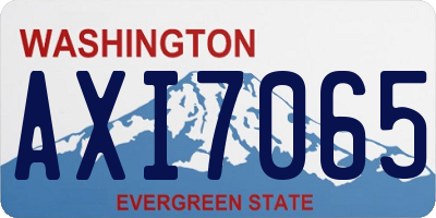 WA license plate AXI7065