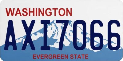WA license plate AXI7066