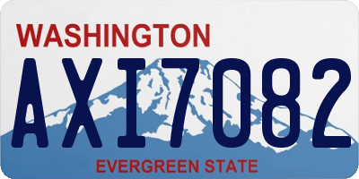 WA license plate AXI7082