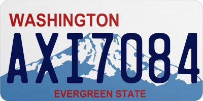 WA license plate AXI7084